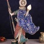 Lord Rama Brass Statue with Bow & Arrow | 26" x 20" x 15" (66 x 50.8 x 38.1 cm) | 16 kg Superfine Stonework Murti | Temple Grade Divine Art | Handcrafted